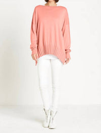 Planet By Lauren G. - Ribbed Boatneck Top