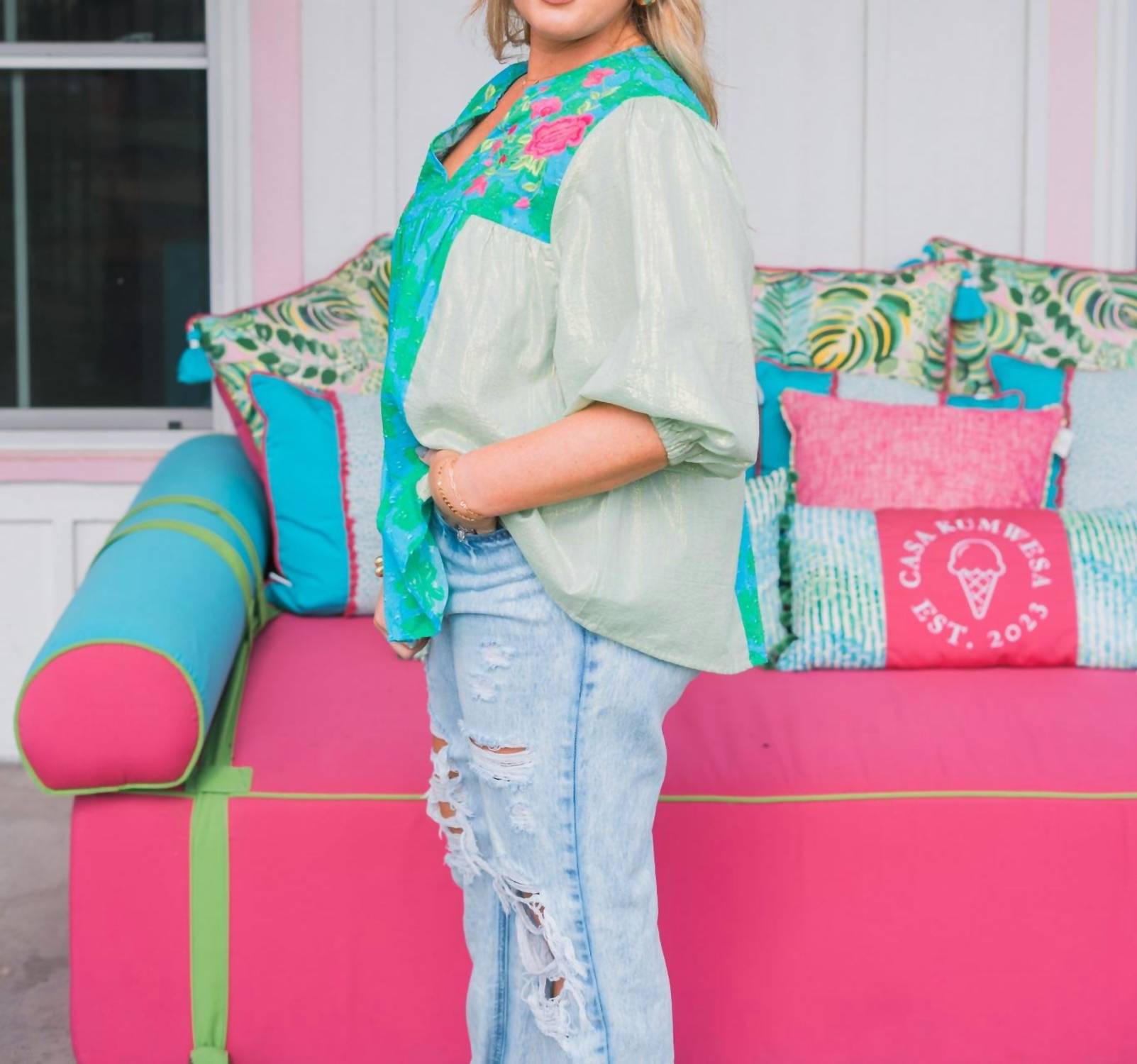 Layerz Clothing - Rowan Three Quarter Sleeve Top