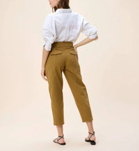 Cleobella Leo Pant in dull gold - women's pants - detail view