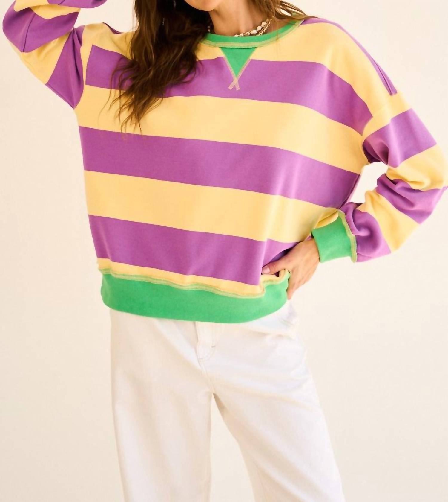 The Greii - Striped Sweatshirt