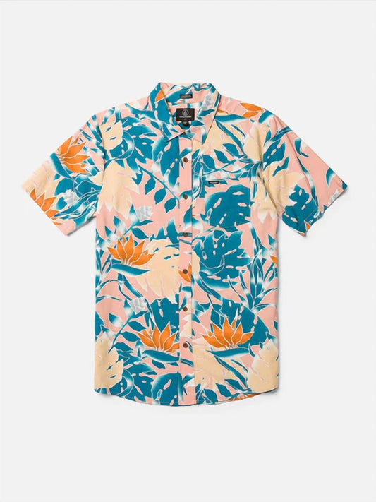 Volcom - Men's Leaf Pit Floral Short Sleeves Shirt