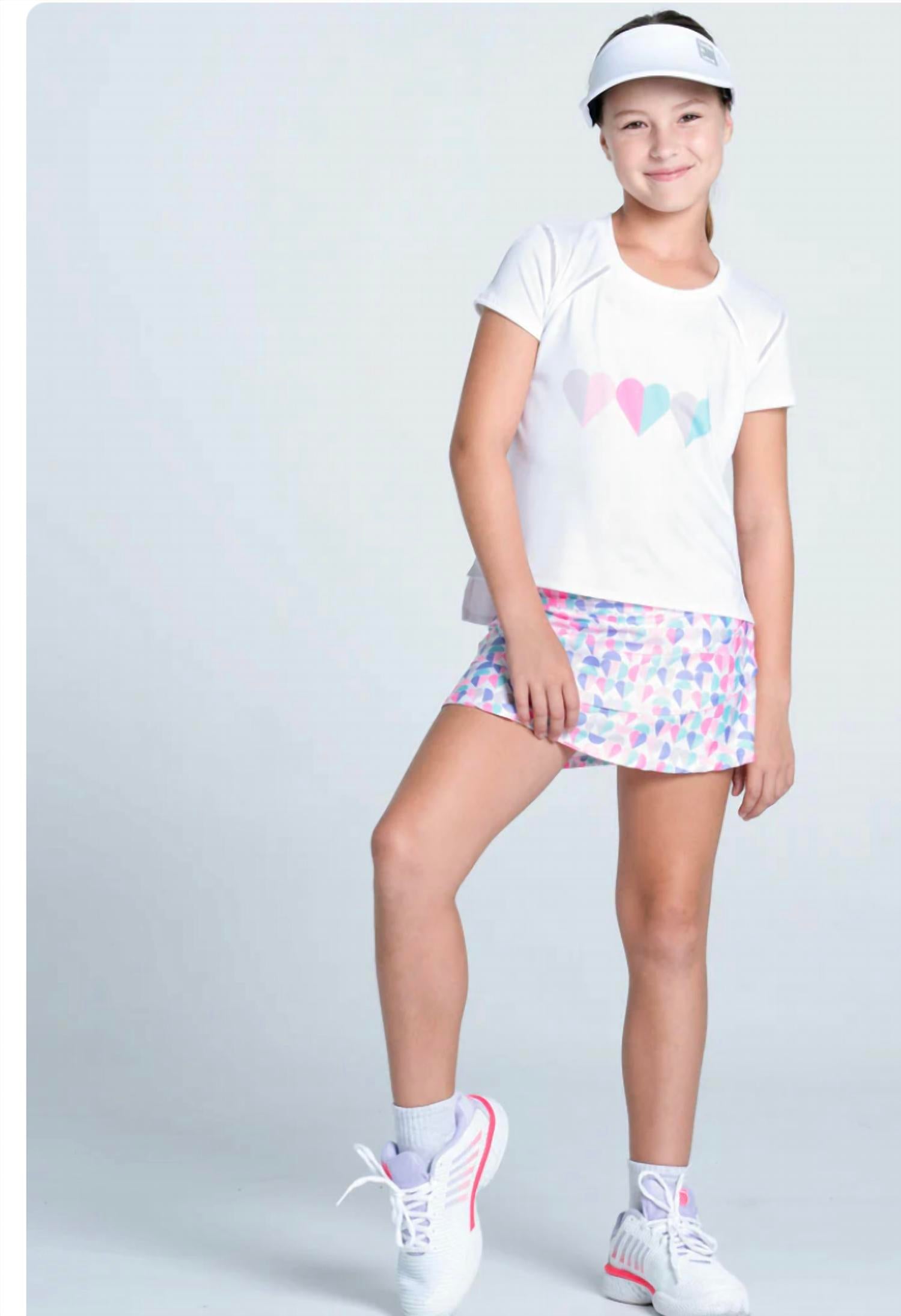 Lucky in Love It's A Tie Short Sleeve Tee in love it s a tie short sleeve in white - kids' shirt - alternate view