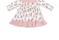Angel Dear - Girls Long Sleeve Bodysuit Dress
