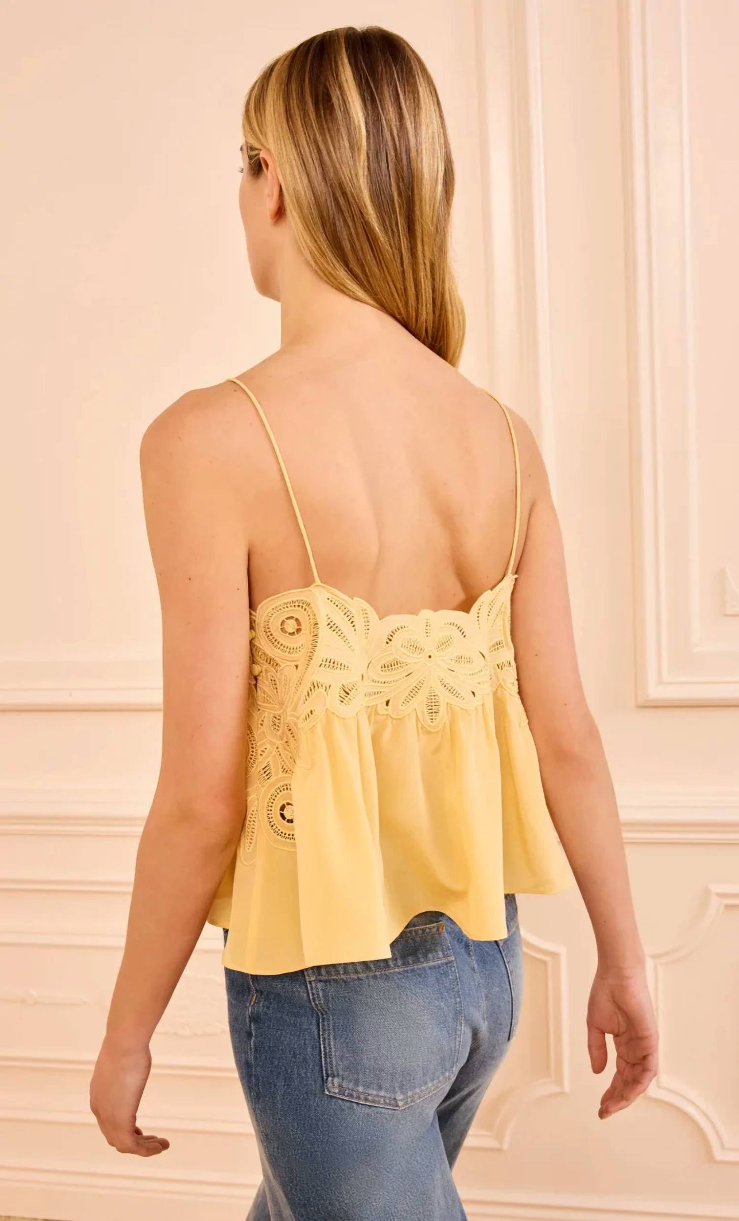 Ulla Johnson - Rosie Lace Applique Tank Top