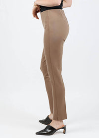 PEACE of CLOTH Annie Paramount Knit Pants in mocha - women's pants - detail view