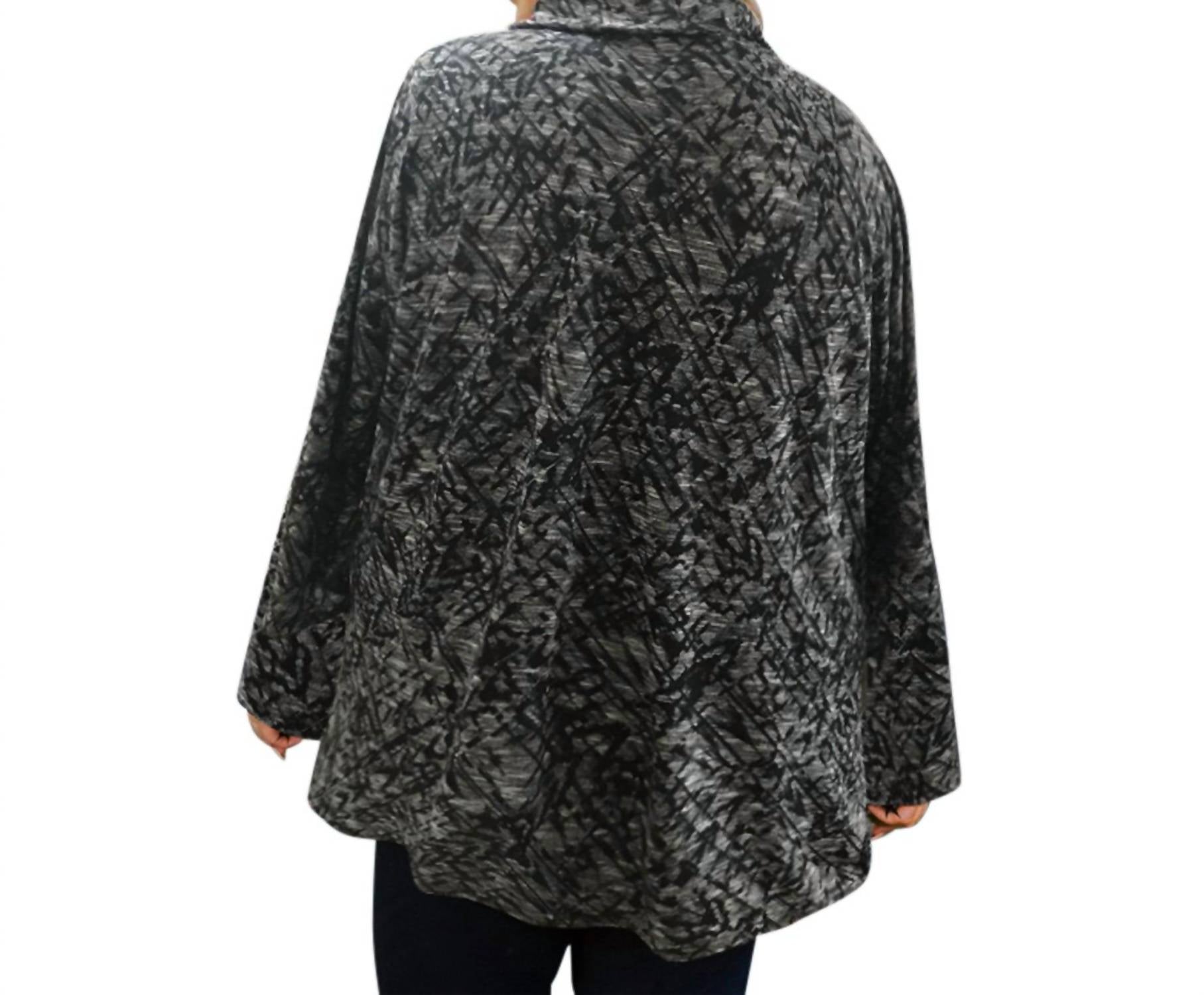 On The Plus Side - Cowl Long Sleeve Tunic - Plus