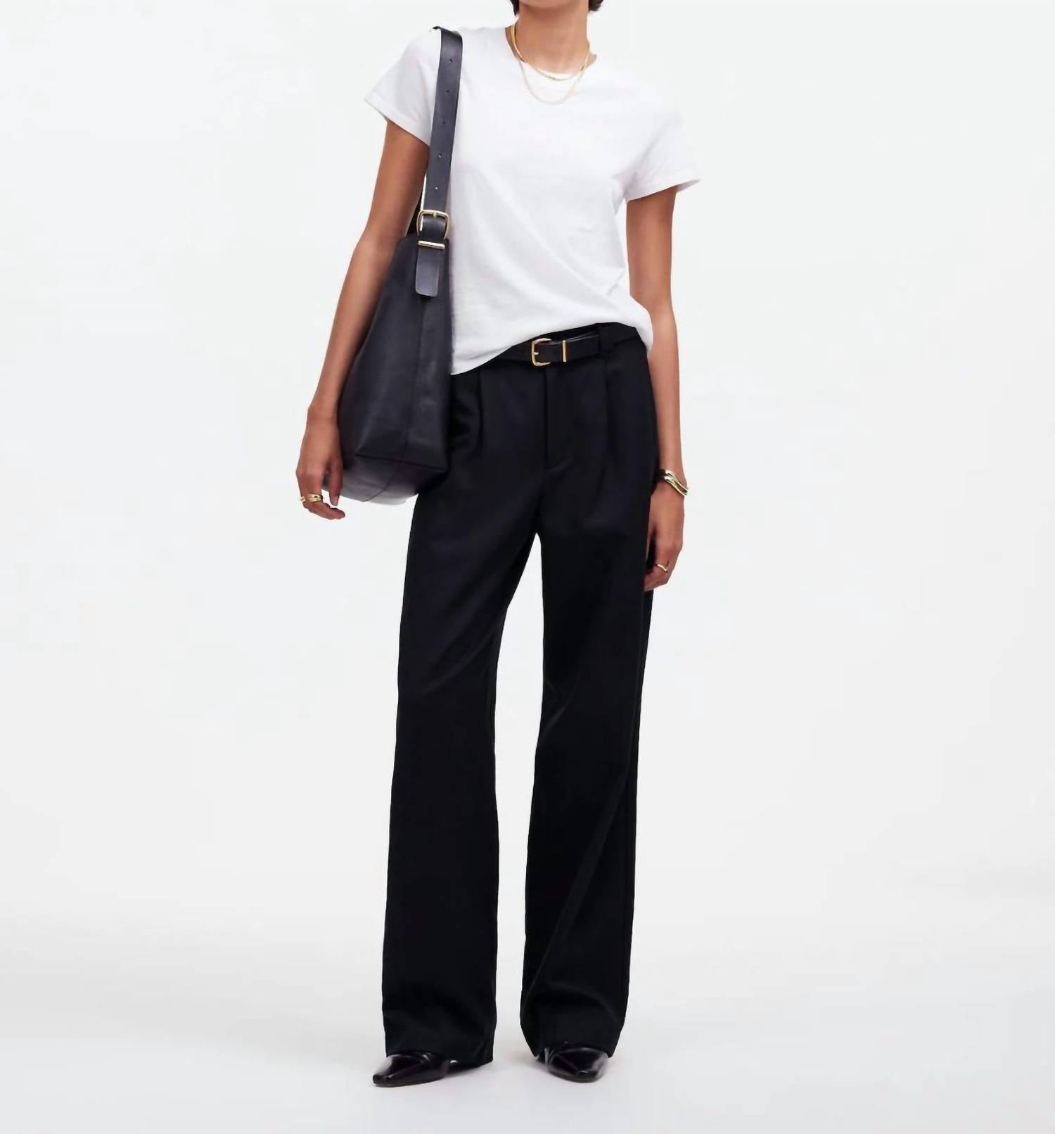 Madewell - Slouchy Straight Drapey Twill Pants