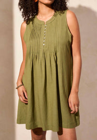 Tribal - Pleated Sleeveless Dress