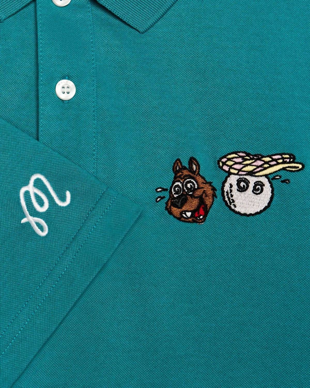 Malbon Golf - Two Man Scramble Pique Polo