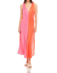 Fifteen Twenty - Verity Two-tone Midi Dress