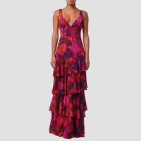Lulus - Imogen Tiered Chiffon Maxi Dress