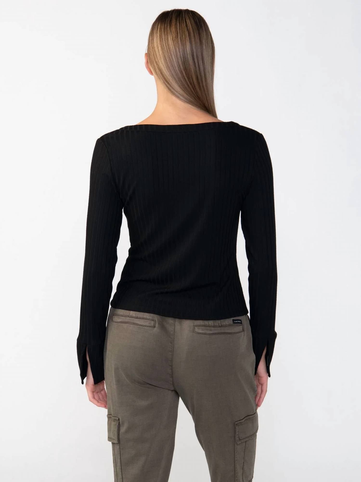 Sanctuary - Wide Cuff Knit Blouse