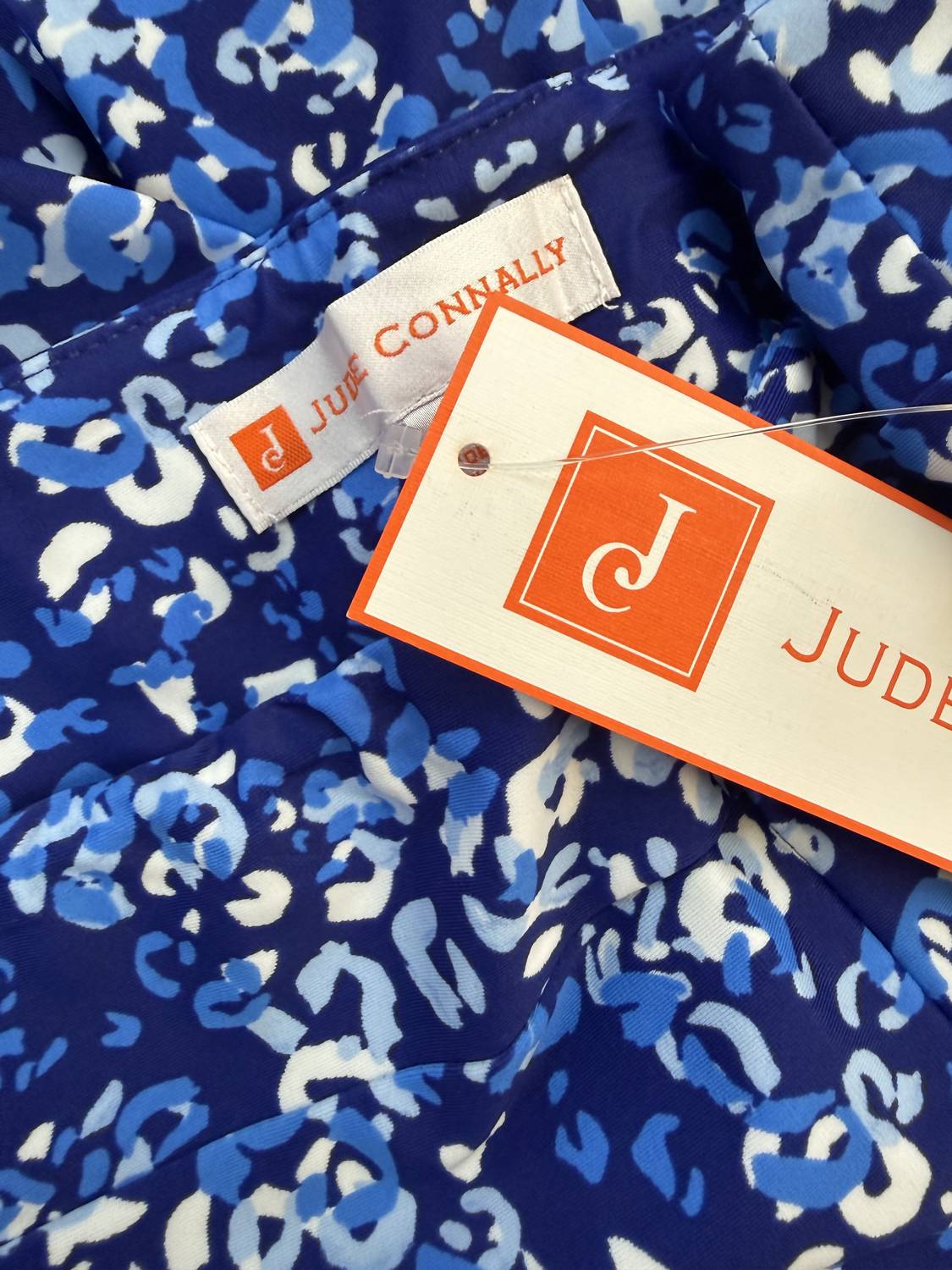 JUDE CONNALLY Lucia Painterly Cheetah Beacon Pants in blue white - women's pants - alternate view