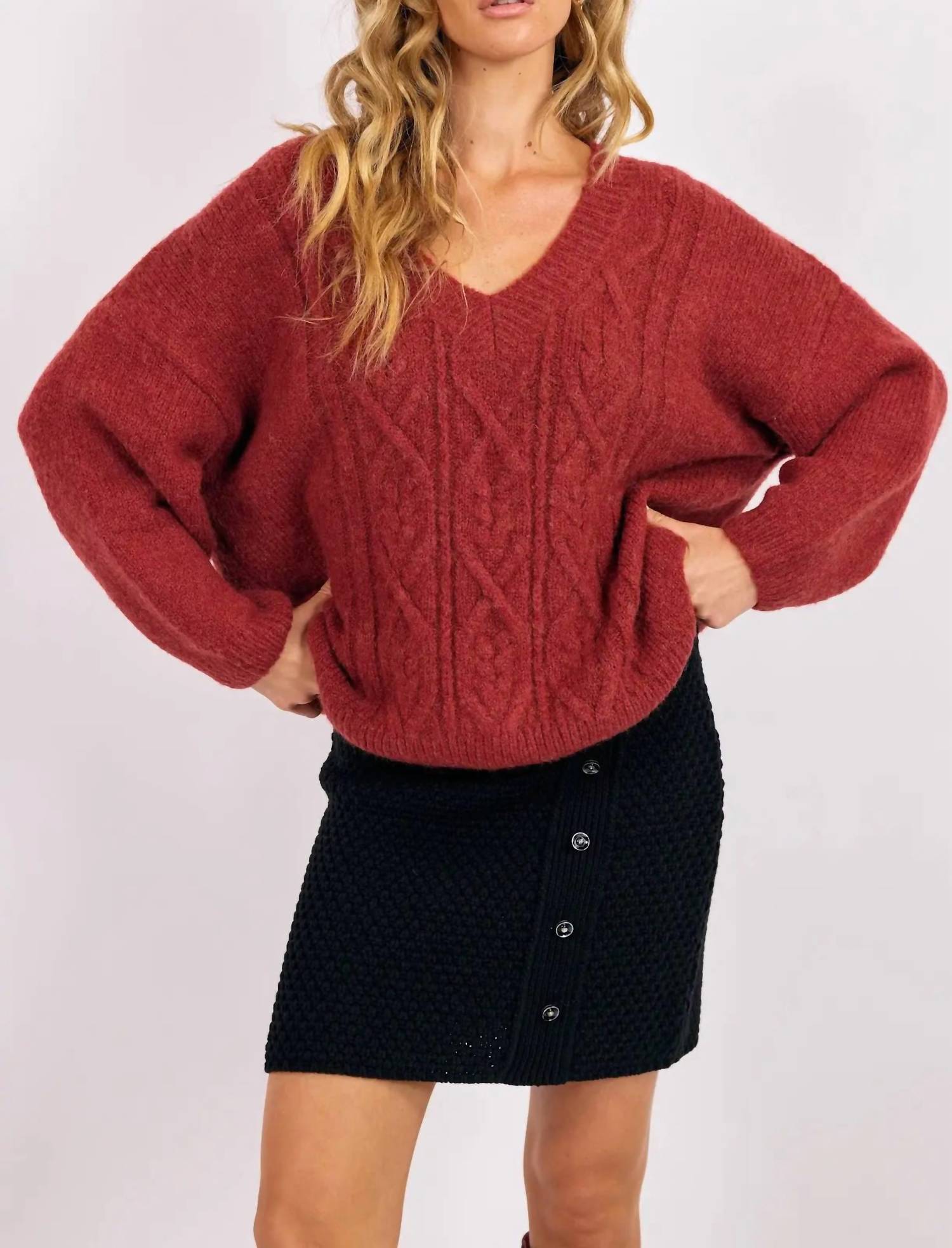 Sage The Label - Estella Cable Knit Sweater