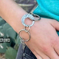 Rowdy Crowd - Western Layering Blackjack Circle Link Bracelet