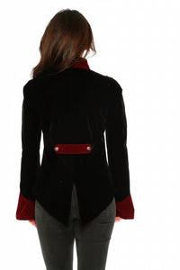 Orchid Bloom - Gothic Velvet Jacket