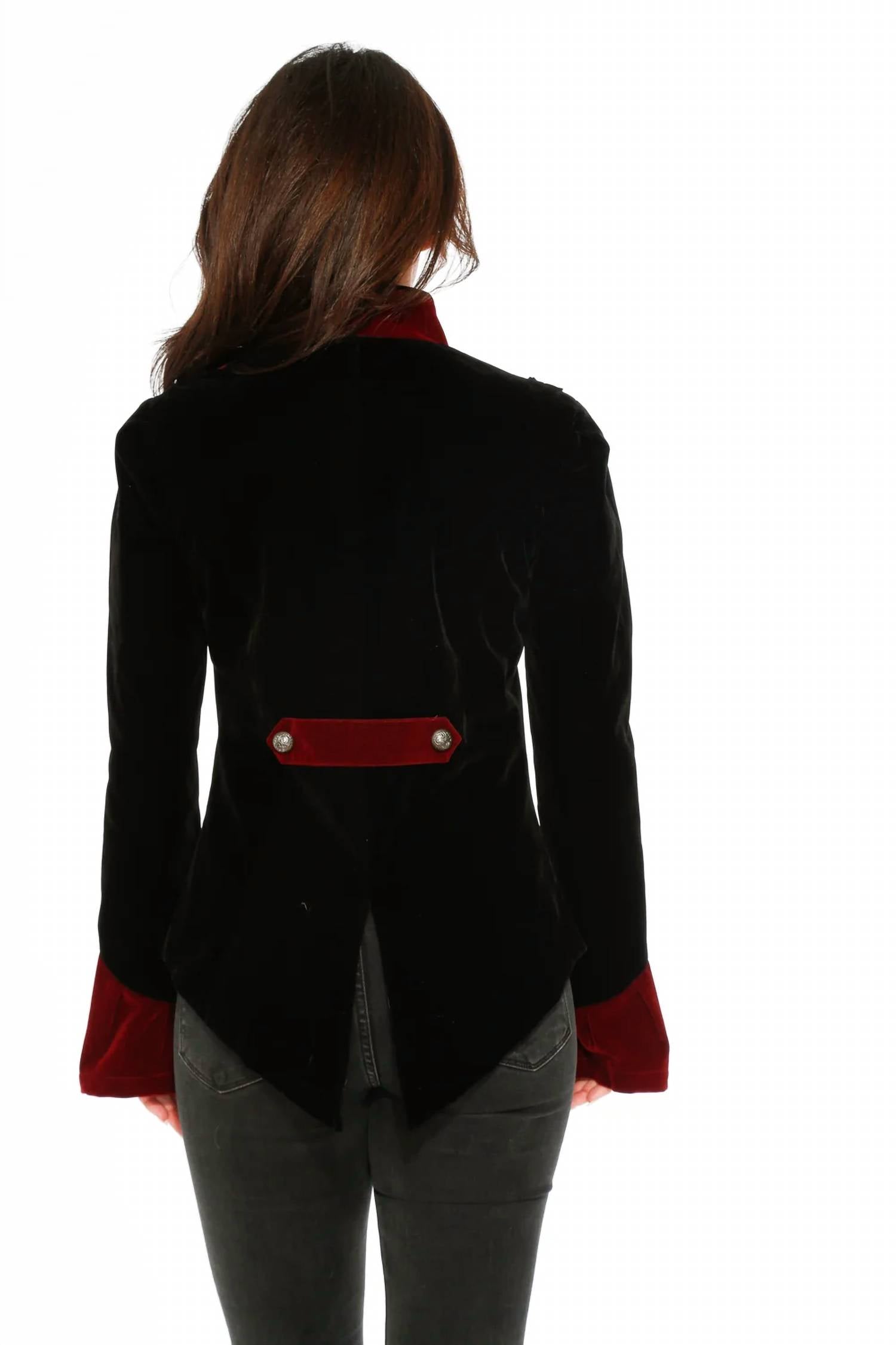 Orchid Bloom - Gothic Velvet Jacket