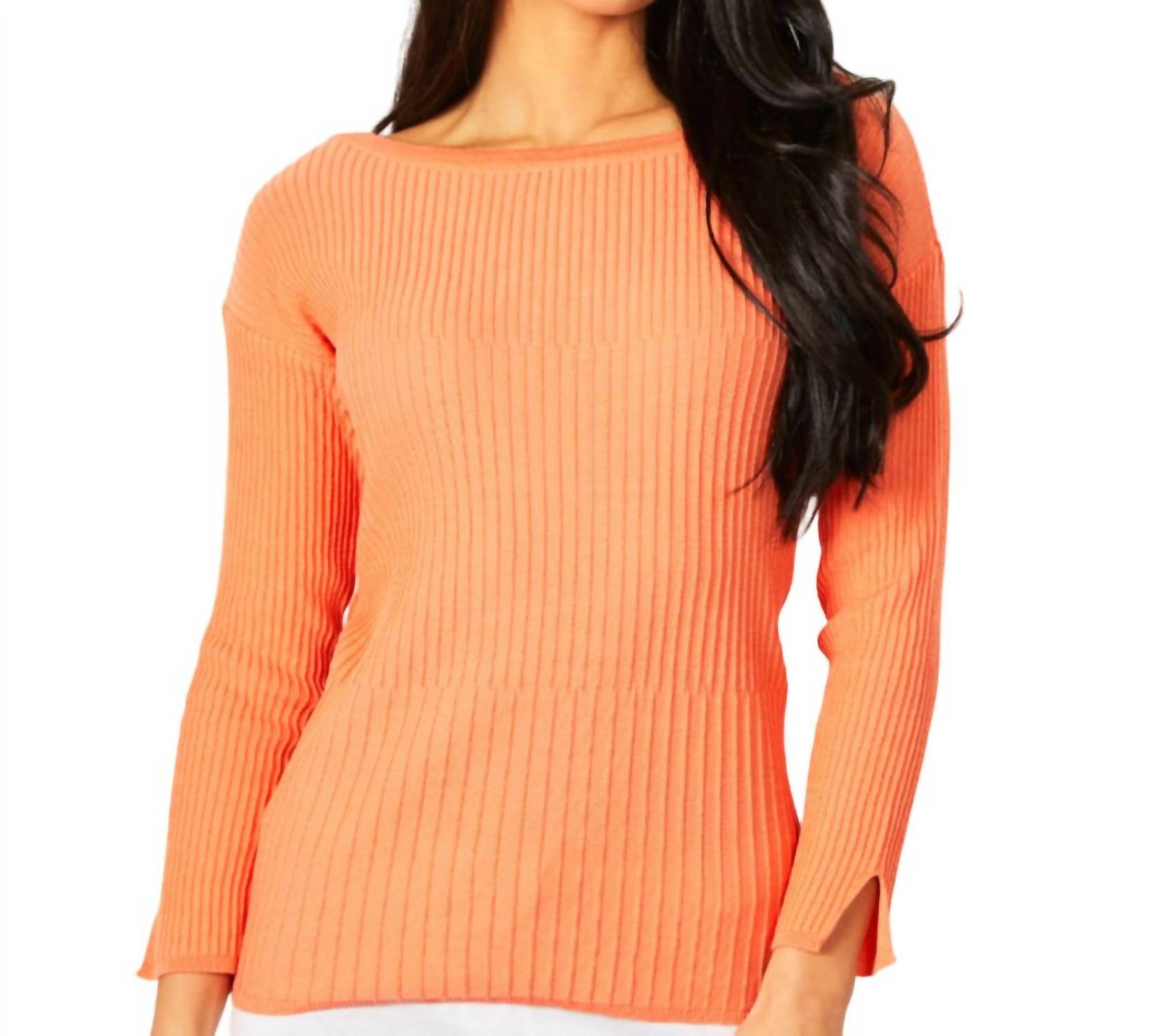 Ribbed Crew Neck Top