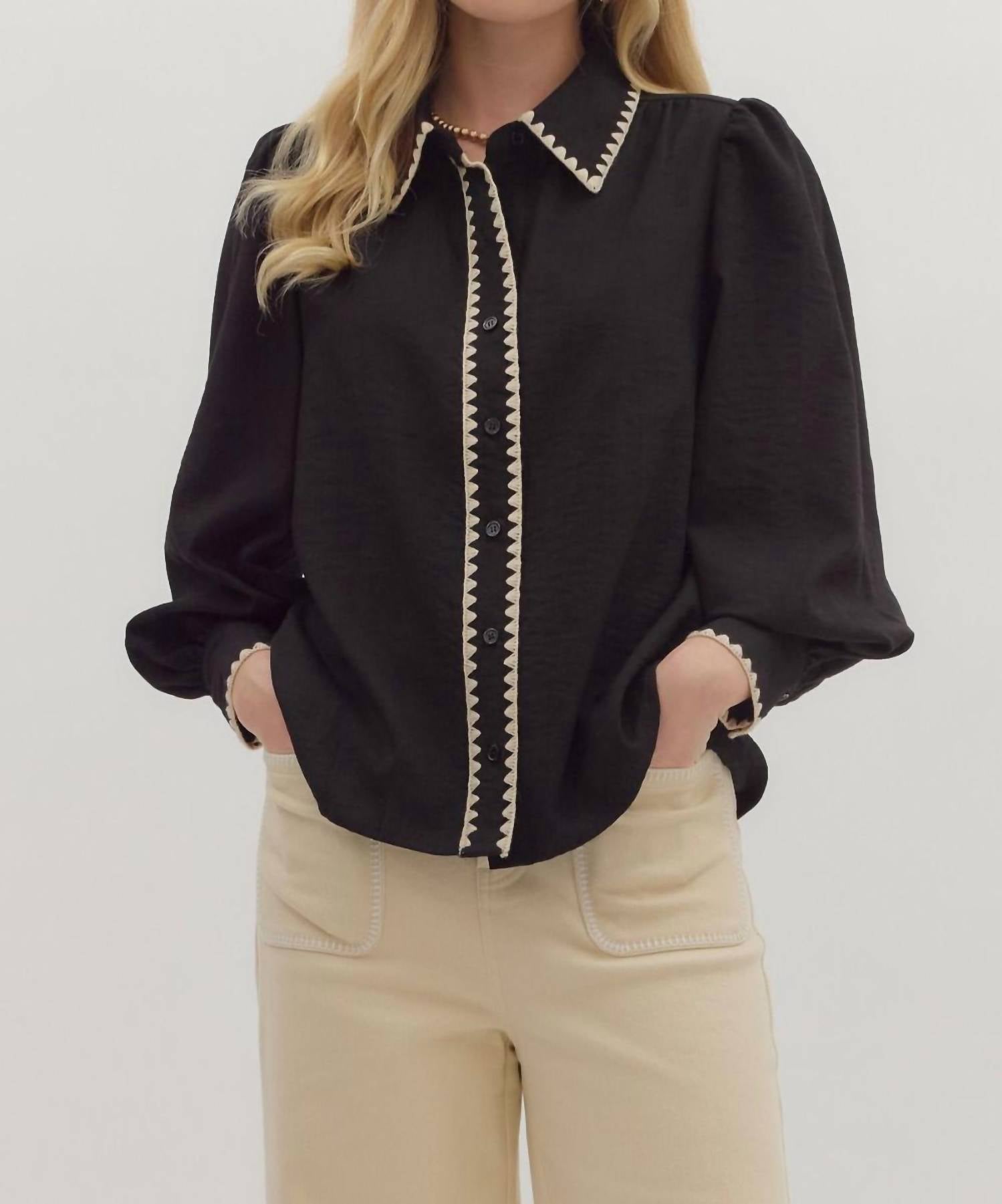 Entro - Long Sleeve Button Down Shirt