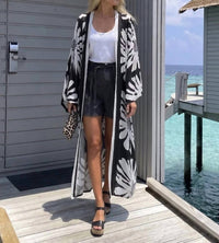 Apny - Belted Long Kimono Robe