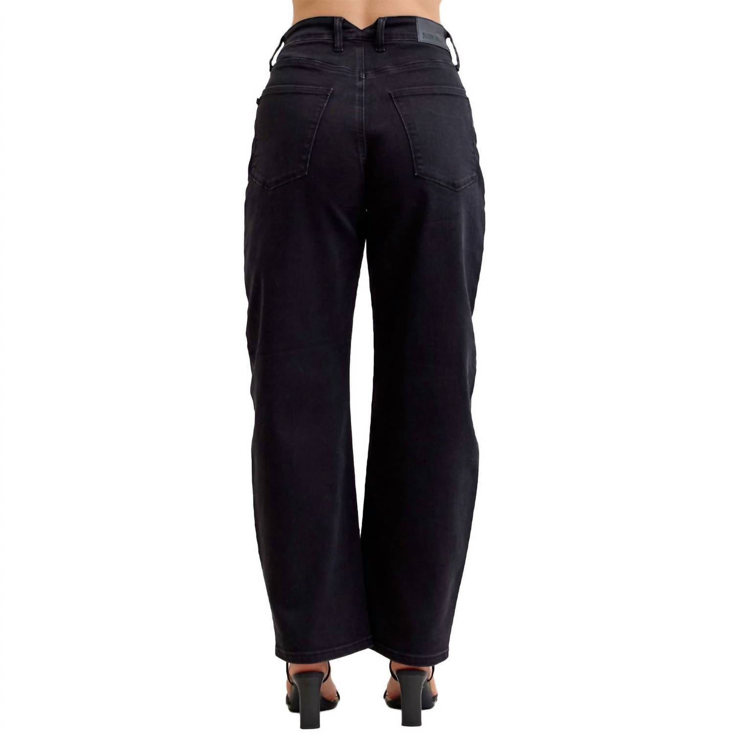 Judy Blue High Waist Marlow Trouser Arc Magic Jeans in black - women's jeans - alternate view