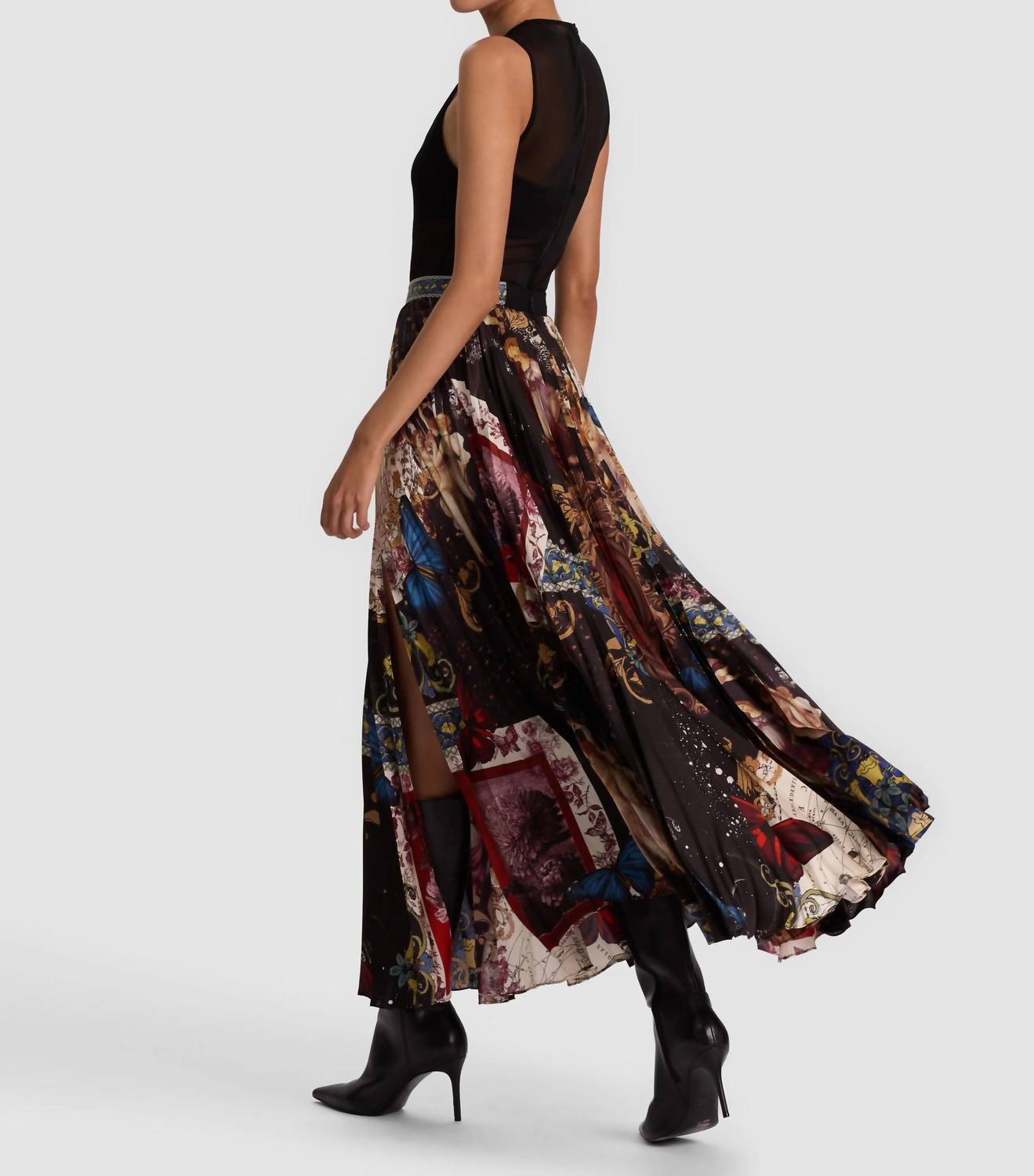 Alice + Olivia - Katz Pleated Maxi Skirt