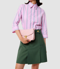TARA JARMON Jimmy Mini Skirt in thym - women's skirt - alternate view