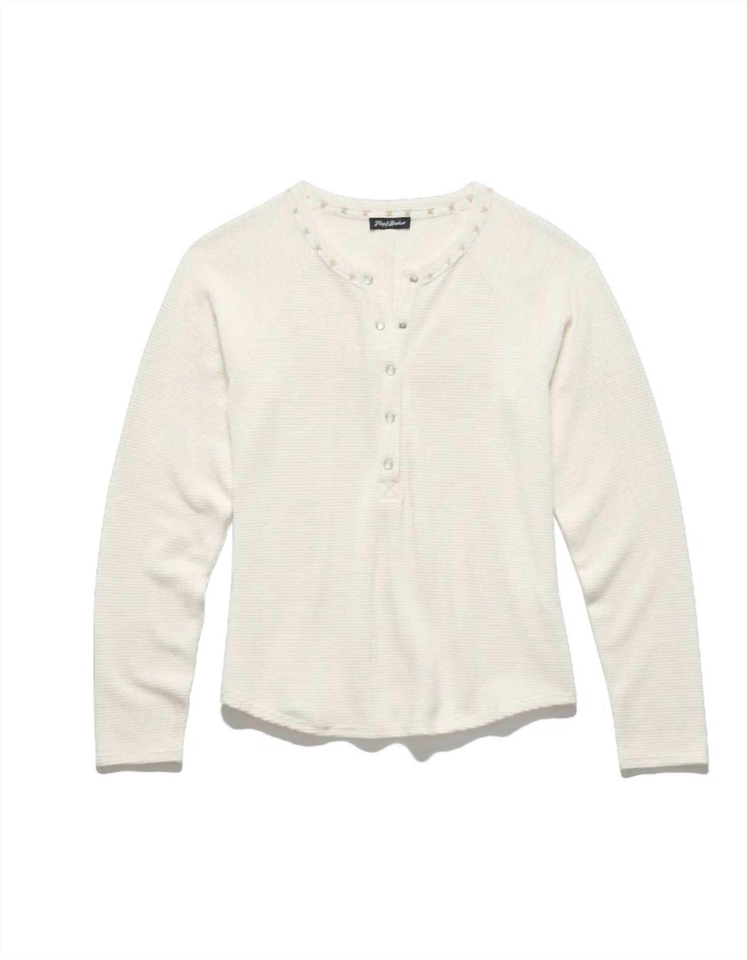 Flags & Anthem - Button Down Henley Top