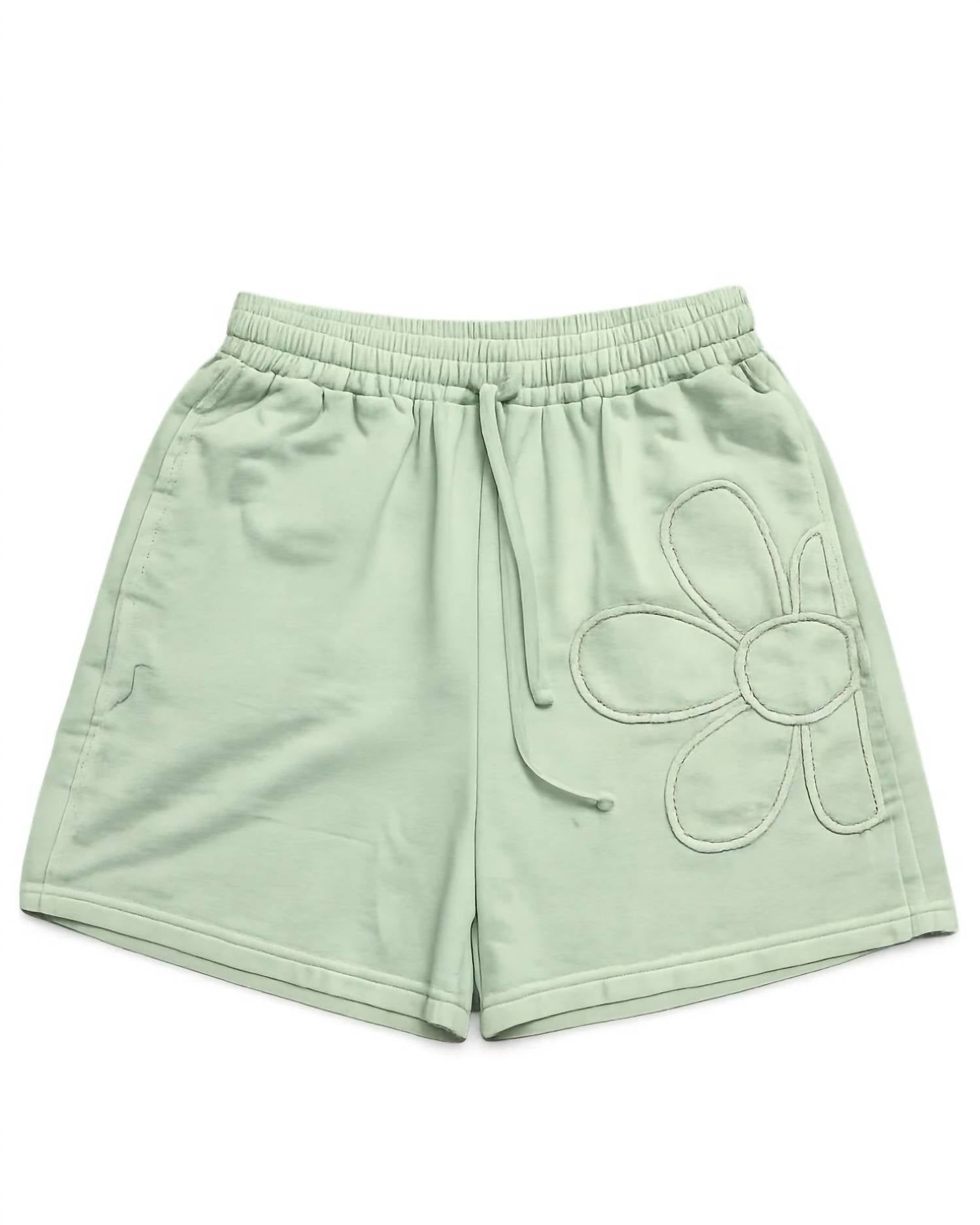 Easel - Women's Hadley Flower Patch Detail Shorts