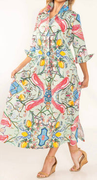 House Of Mbr - Chinois Shirt Midi Dress