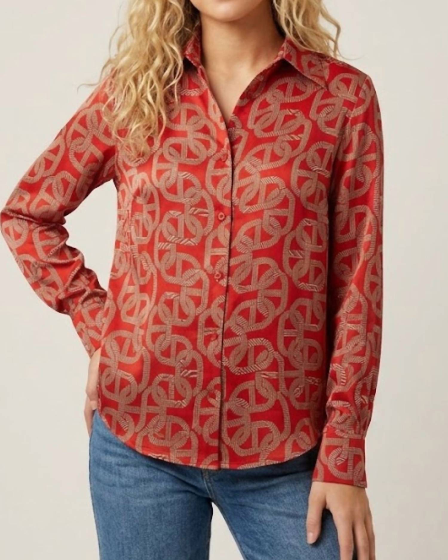 Astrid - Silky Button Up Top
