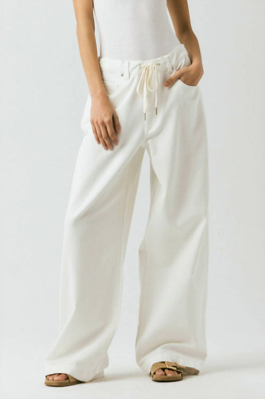 Blanknyc - Low Rise Baggy Fit Twill Pants