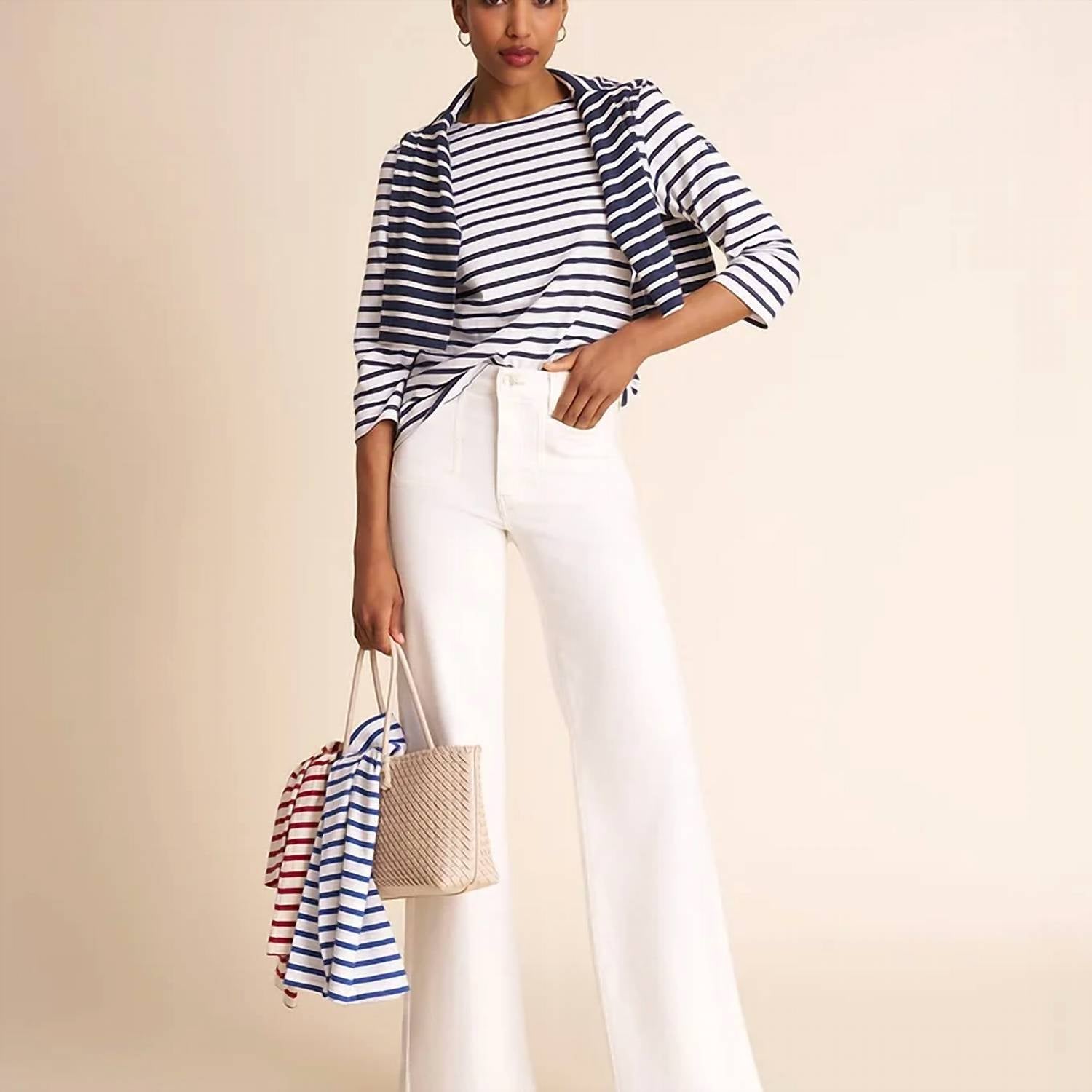 Frame - Le Slim Palazzo Modernist Pocket Jeans