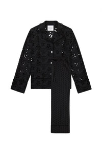 Marina Moscone - Women's Cotton Eyelet Pajama Set