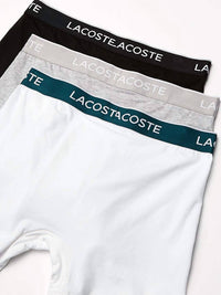 Lacoste - Men's Classic Cotton Stretch Boxer Briefs - 3-pack