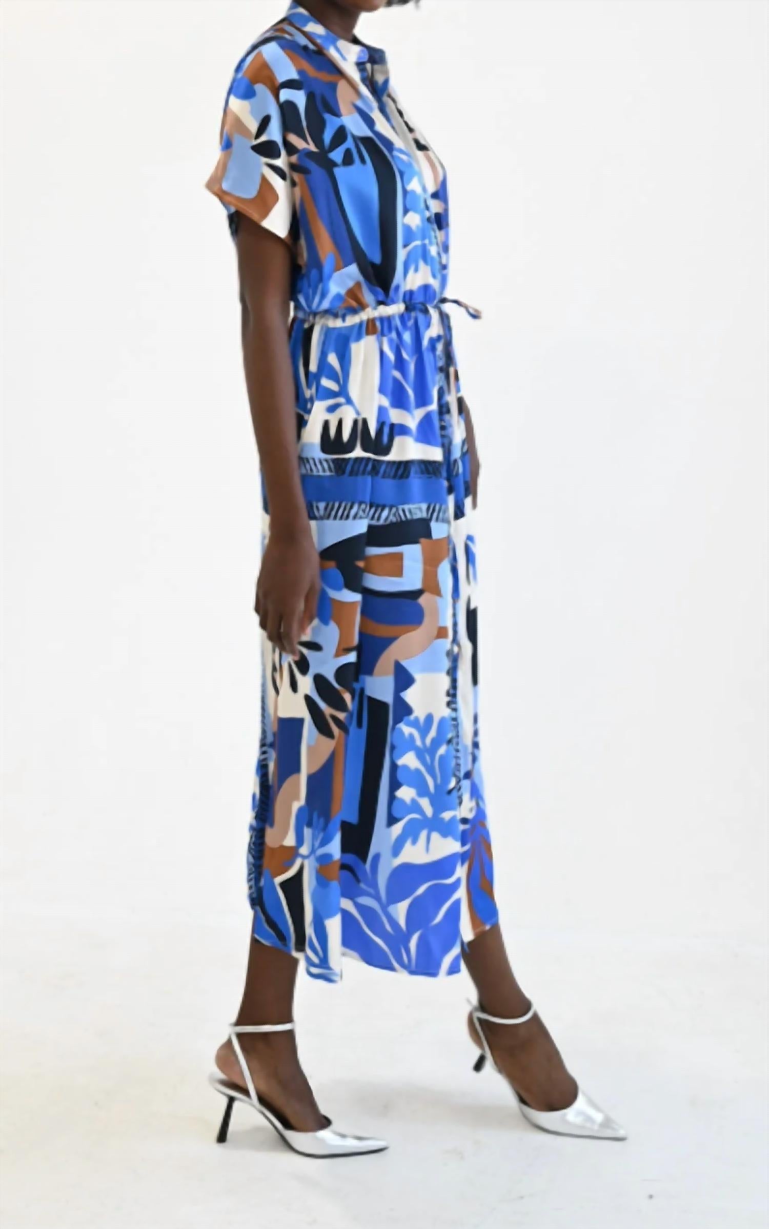 Never A Wallflower - Long Shirt Dress