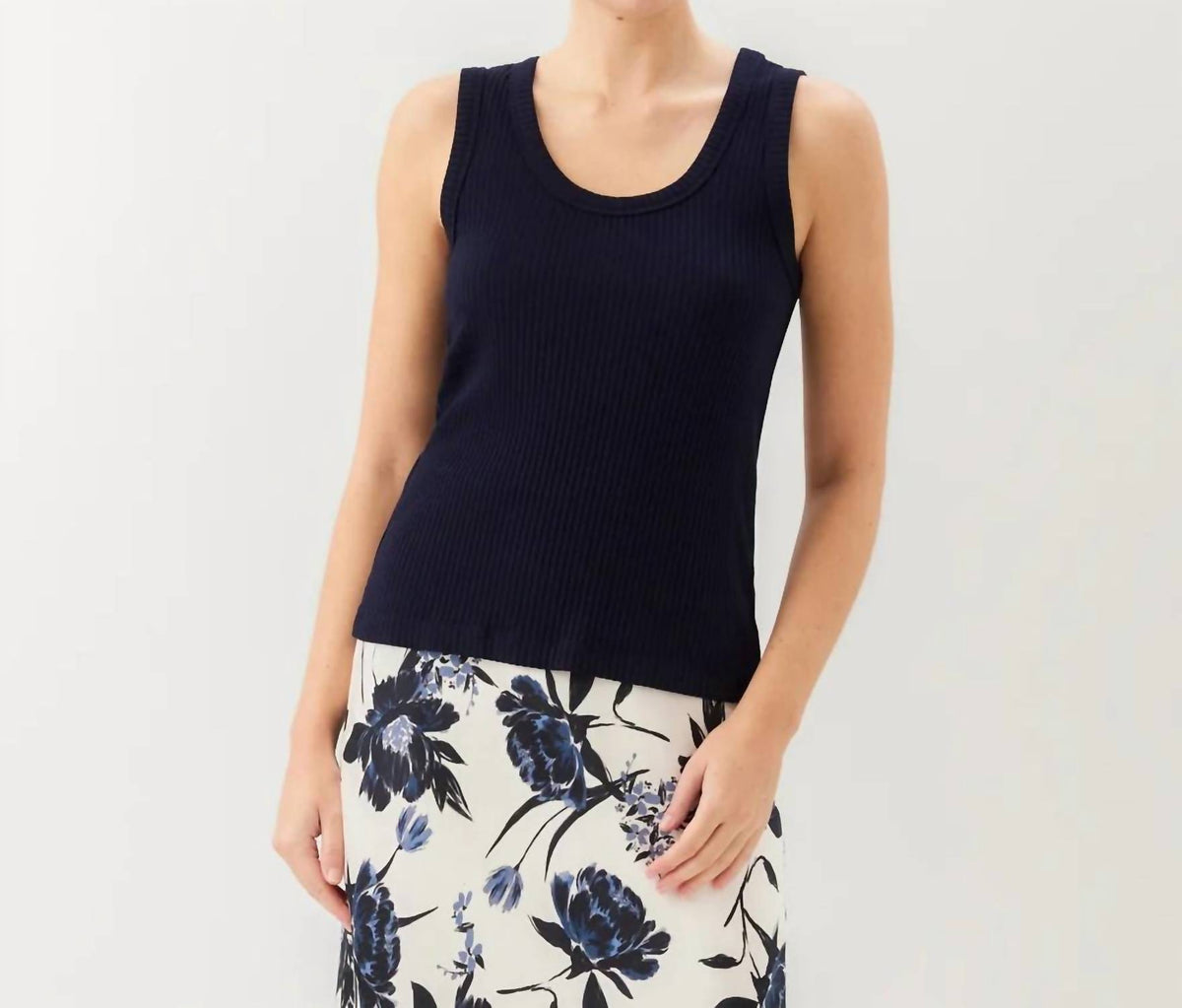 Karen Kane - Ribbed Scoop Neck Tank Top
