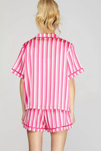 She + Sky - Stripe Pajama Set