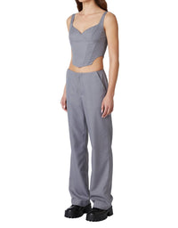 Nia - Eloise Pin Stripe Low Rise Pants