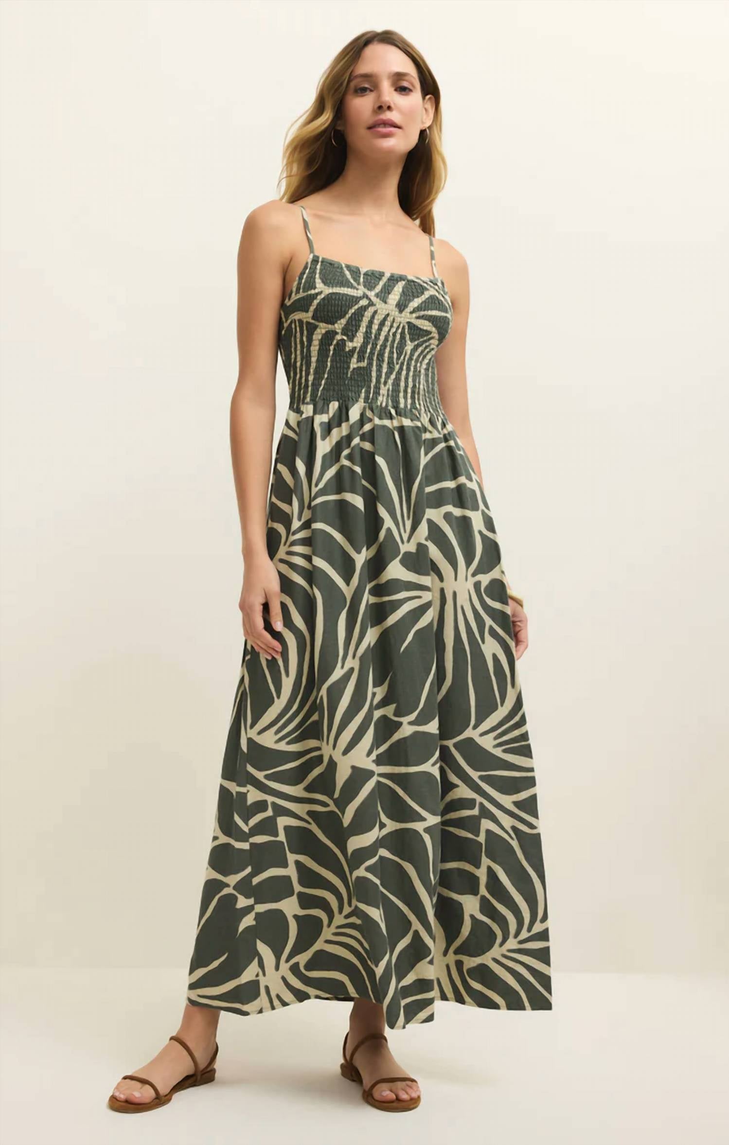 Z Supply - Bayside Tova Palm Midi Dress