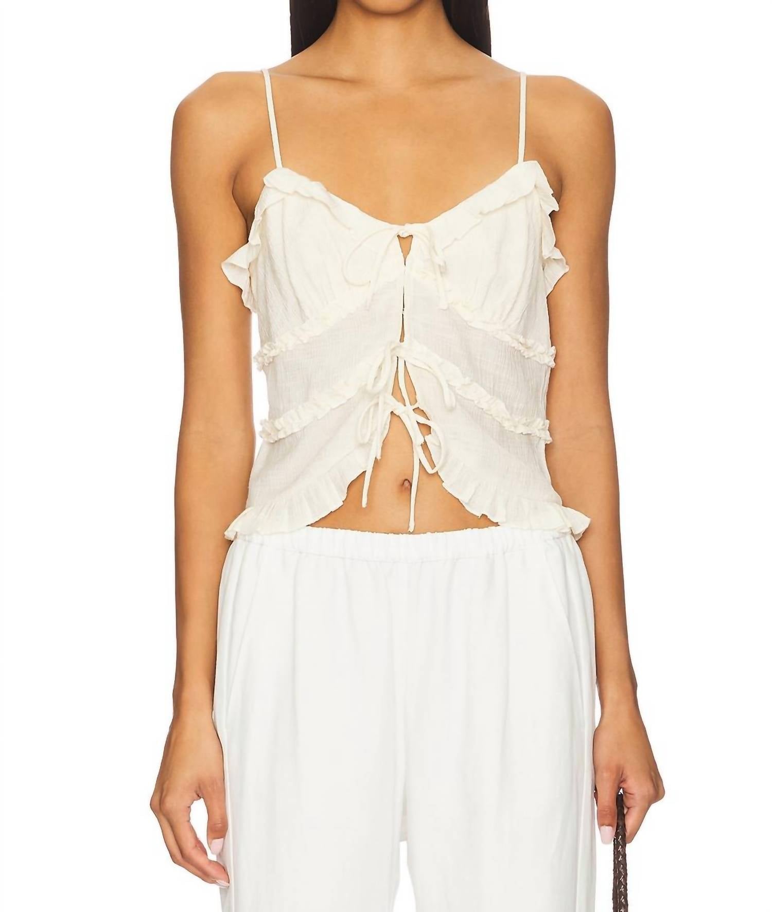 Astr - Islah Tie-front Top