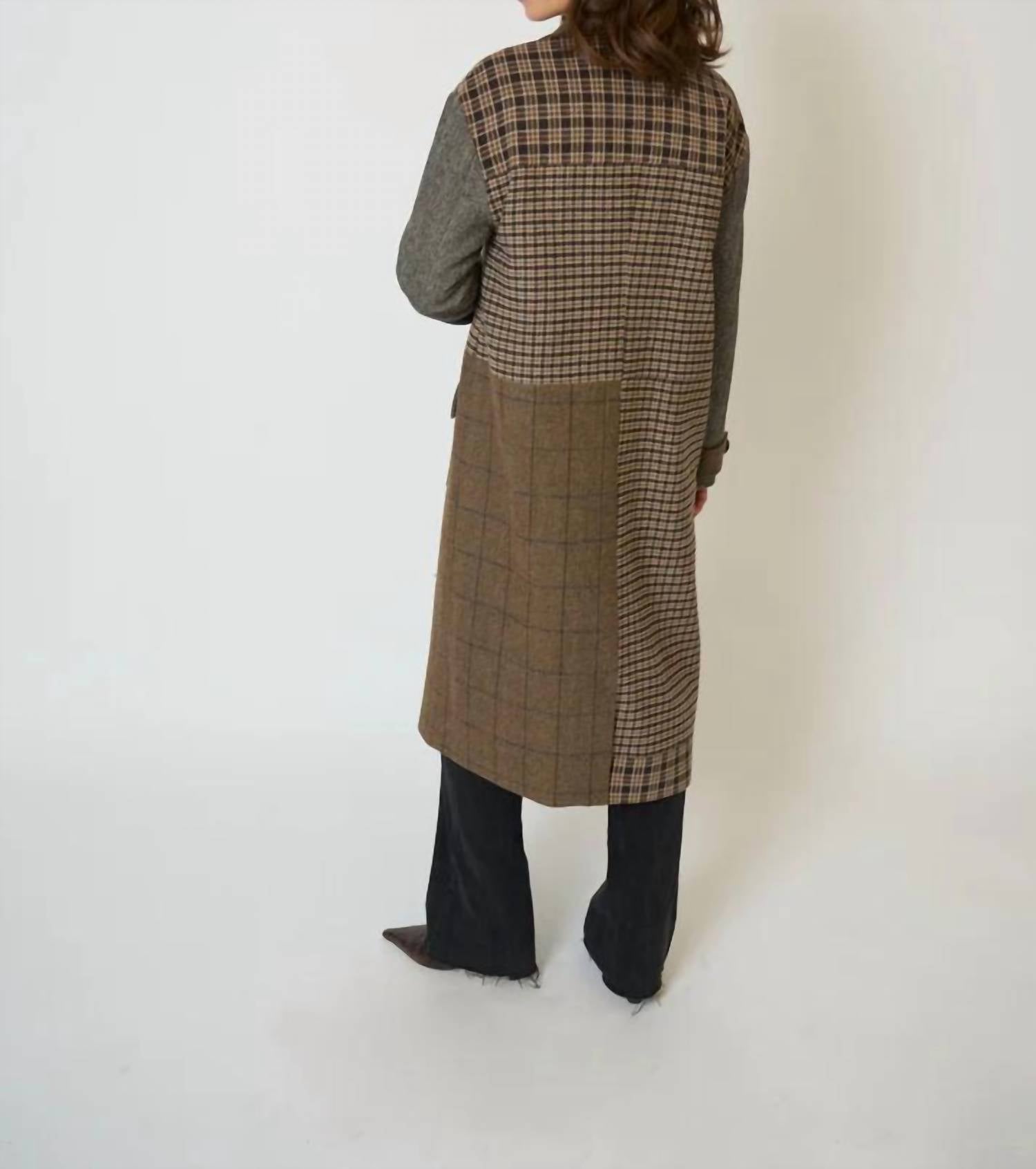 Central Park West - Raven Patchwork Long Coat