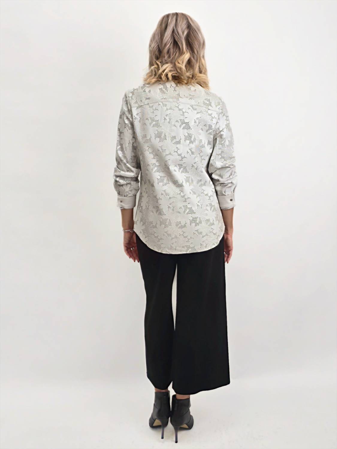 Blu Ice - Perforated Shirt Jacket