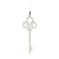 Aamiaa - 0.45 Carat Natural Diamond Clover Key Pendant