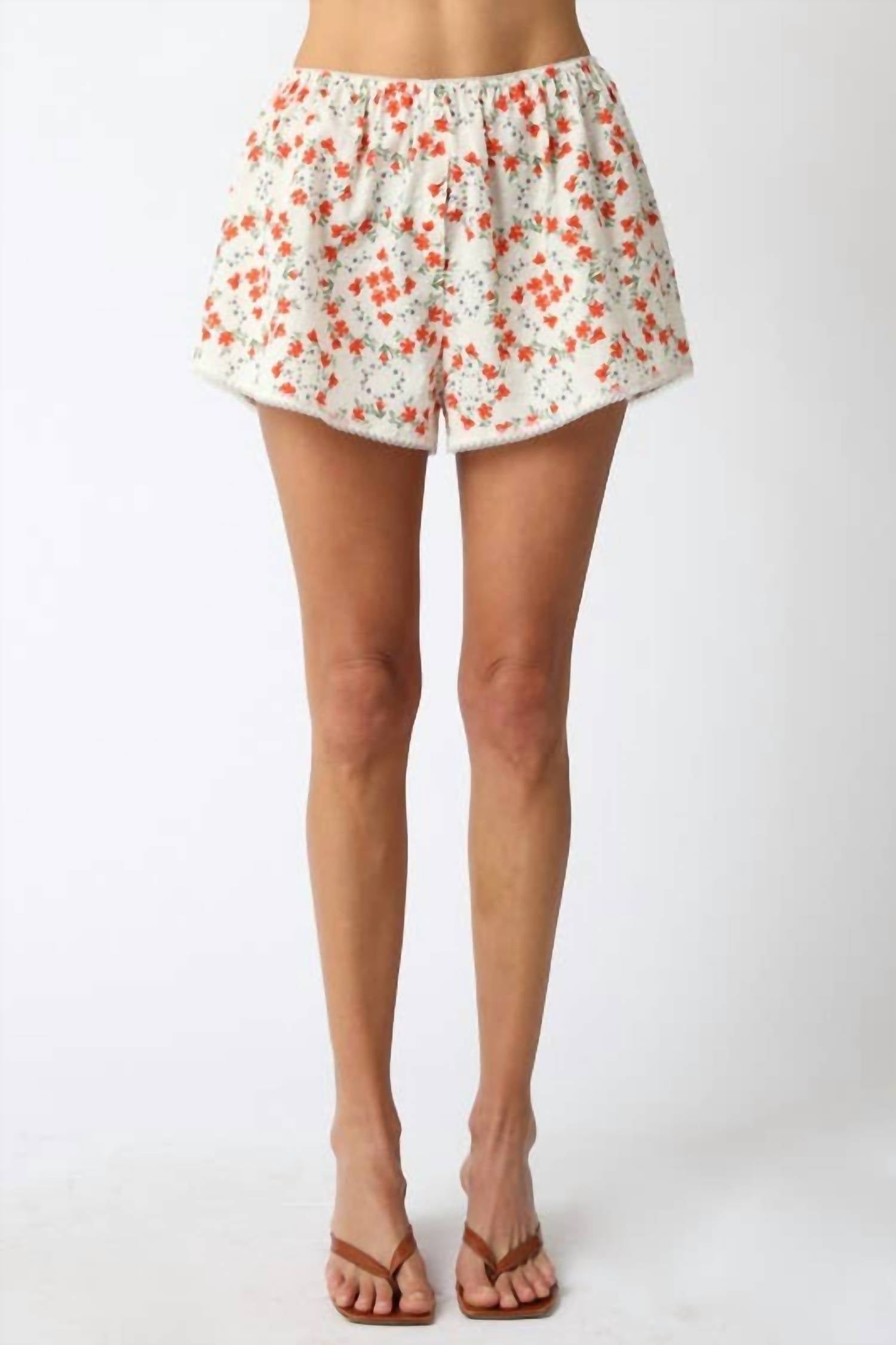 Olivaceous - Lealie Floral Shorts