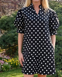 Whimsical Mimsy - Chic Puff Polka Dot Dress