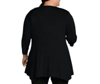 On The Plus Side - Tamsin 3/4 Sleeve Top - Plus