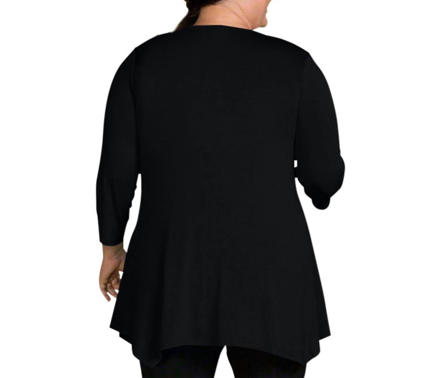 On The Plus Side - Tamsin 3/4 Sleeve Top - Plus