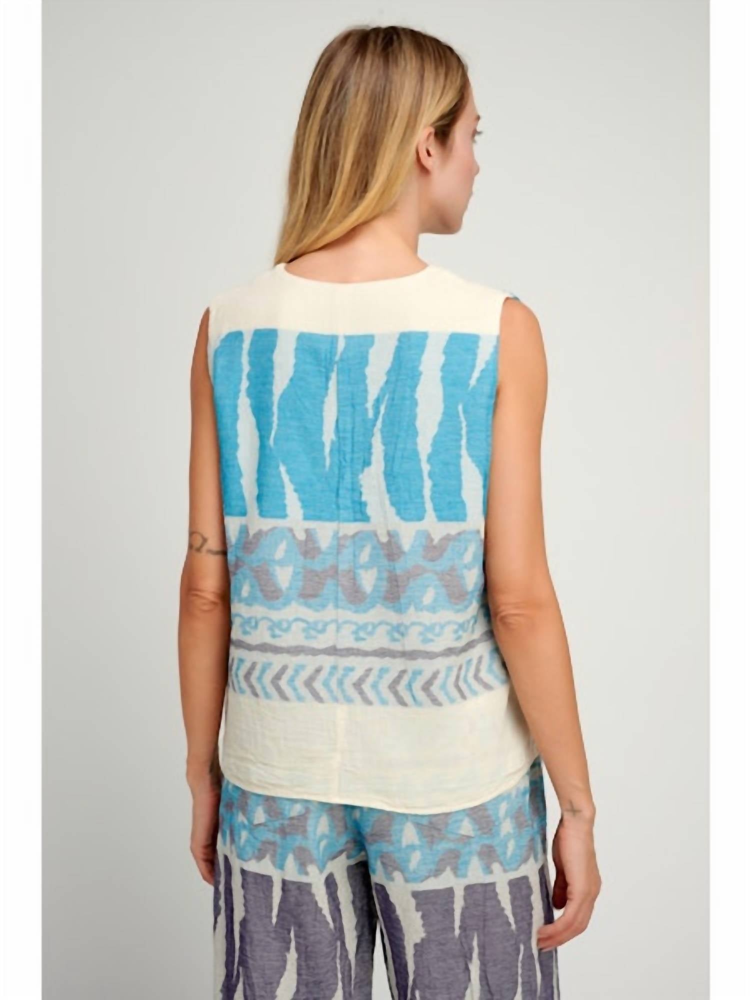 Pearl And Caviar - Scorpios Cotton Sleeveless Top