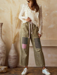 Lovlov - Washed Vintage Painted Rope Jeans
